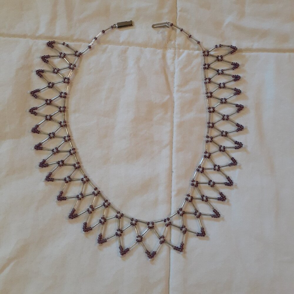 Vintage Artisan Beaded Necklace
